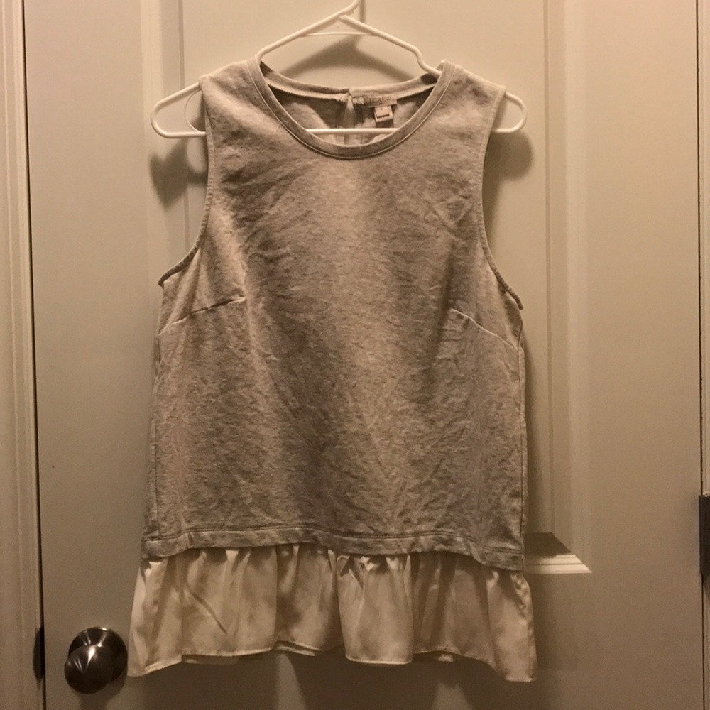 j.crew peplum tank